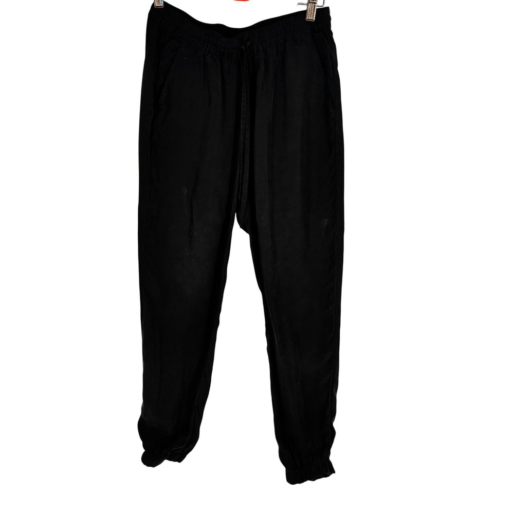 Johnny Was Women Silky Cupra Jogger Pants Size XS Luxury Minimalist Boho Pockets